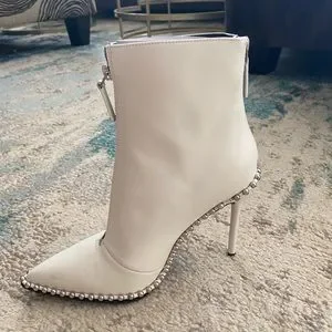 - NEW Alexander Wang Eri boots in white size 37 or 7 US Alexander Wang Spencer White Leather Women Size 7 US Studded  main image 4